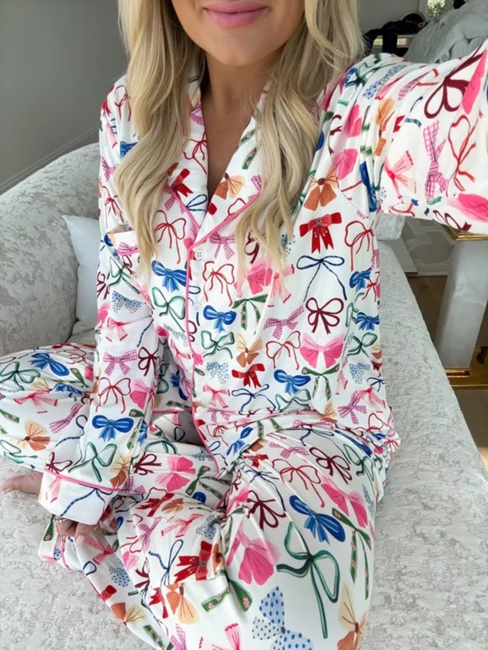 Pink Lily Bow PJS 🎀💝